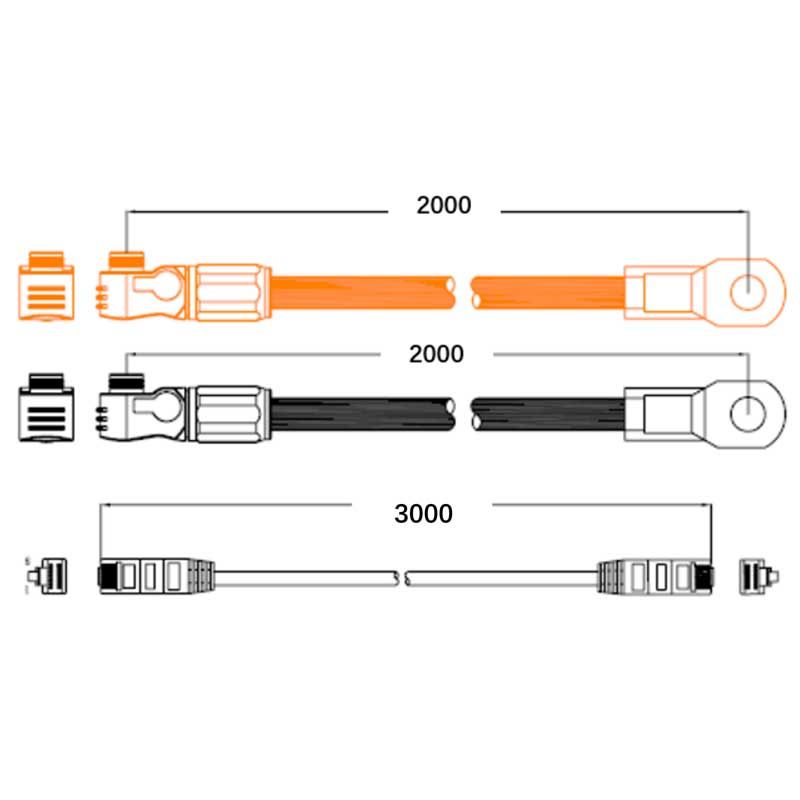 PYLONTECH - Kit câbles pour US2000 et US3000