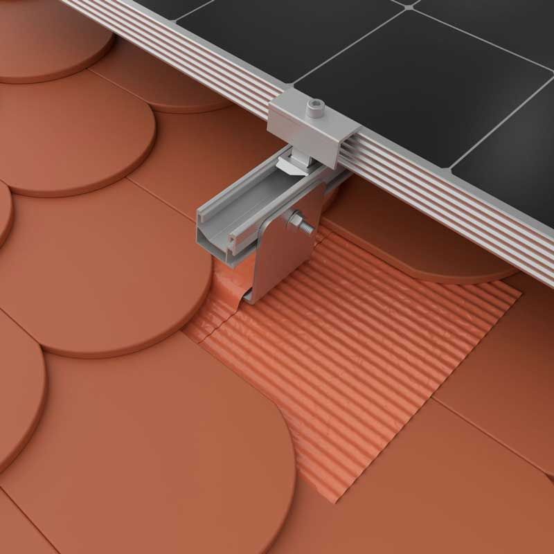 K2 SYSTEMS - SingleHook FlatTile Sheet Metal Rouge - 2004282 - 2