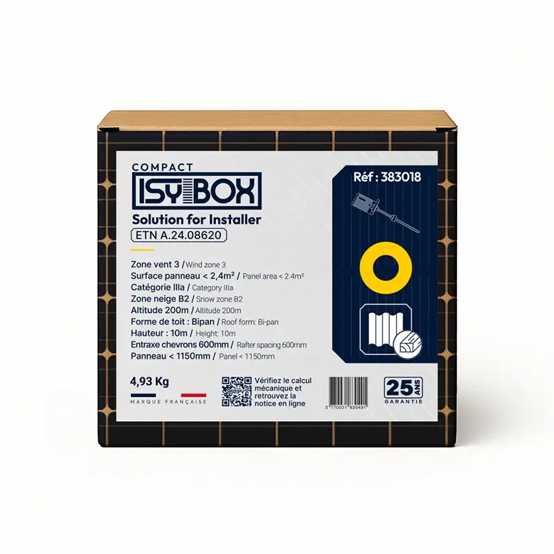 ISY-PV - ISY-BOX COMPACT - Tire fond Bois M10x250 - Rond Jaune - 383018