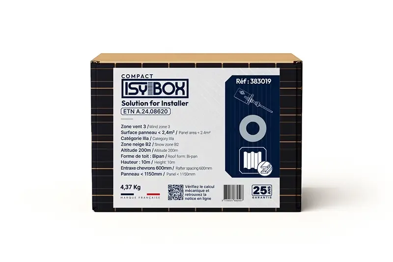 ISY-PV - ISY-BOX COMPACT - Tire fond Métal M10x160 - Rond Gris - 383019