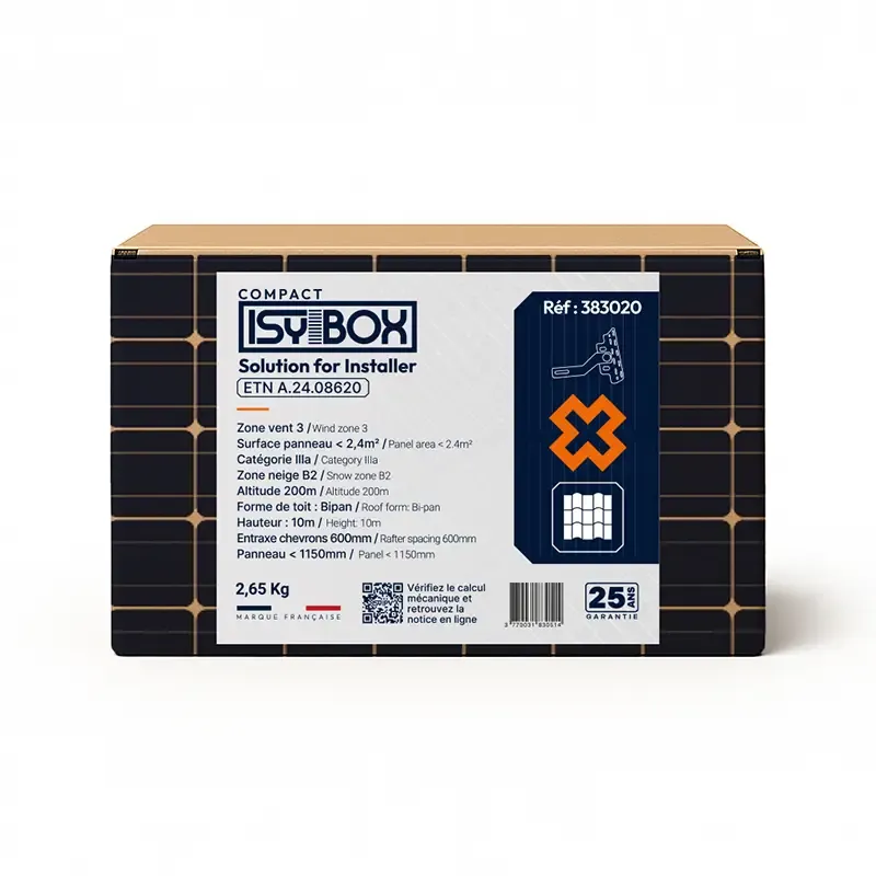 ISY-PV - ISY-BOX COMPACT - Crochet ajustable tuile mécanique - Croix Orange - 383020