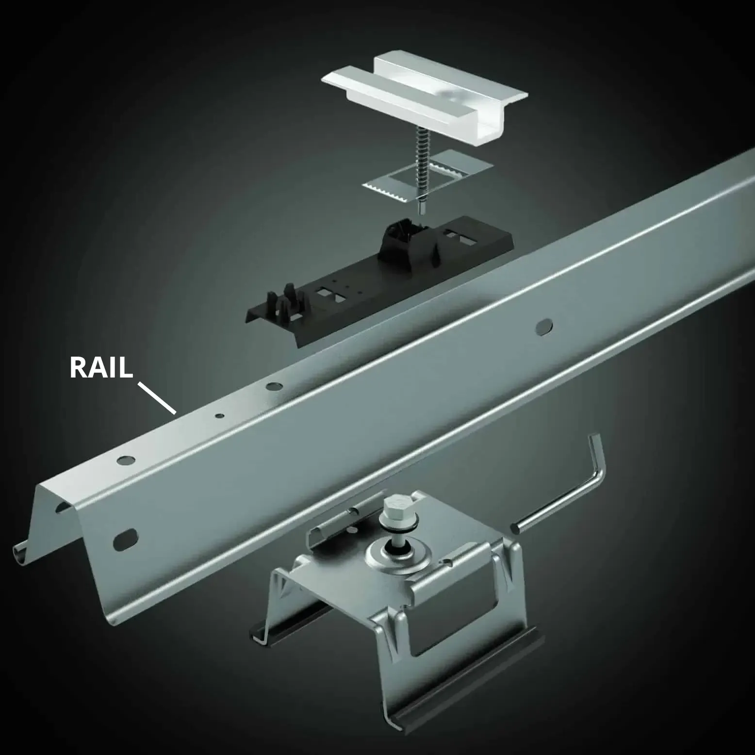 DOME SOLAR - HELIOS B2 - Rail 3PV - CAL1156 - 3.736m - ACI054 - 3