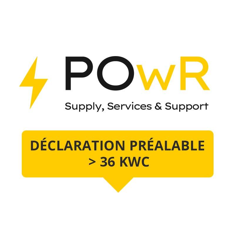 Déclaration préalable > 36 kWc