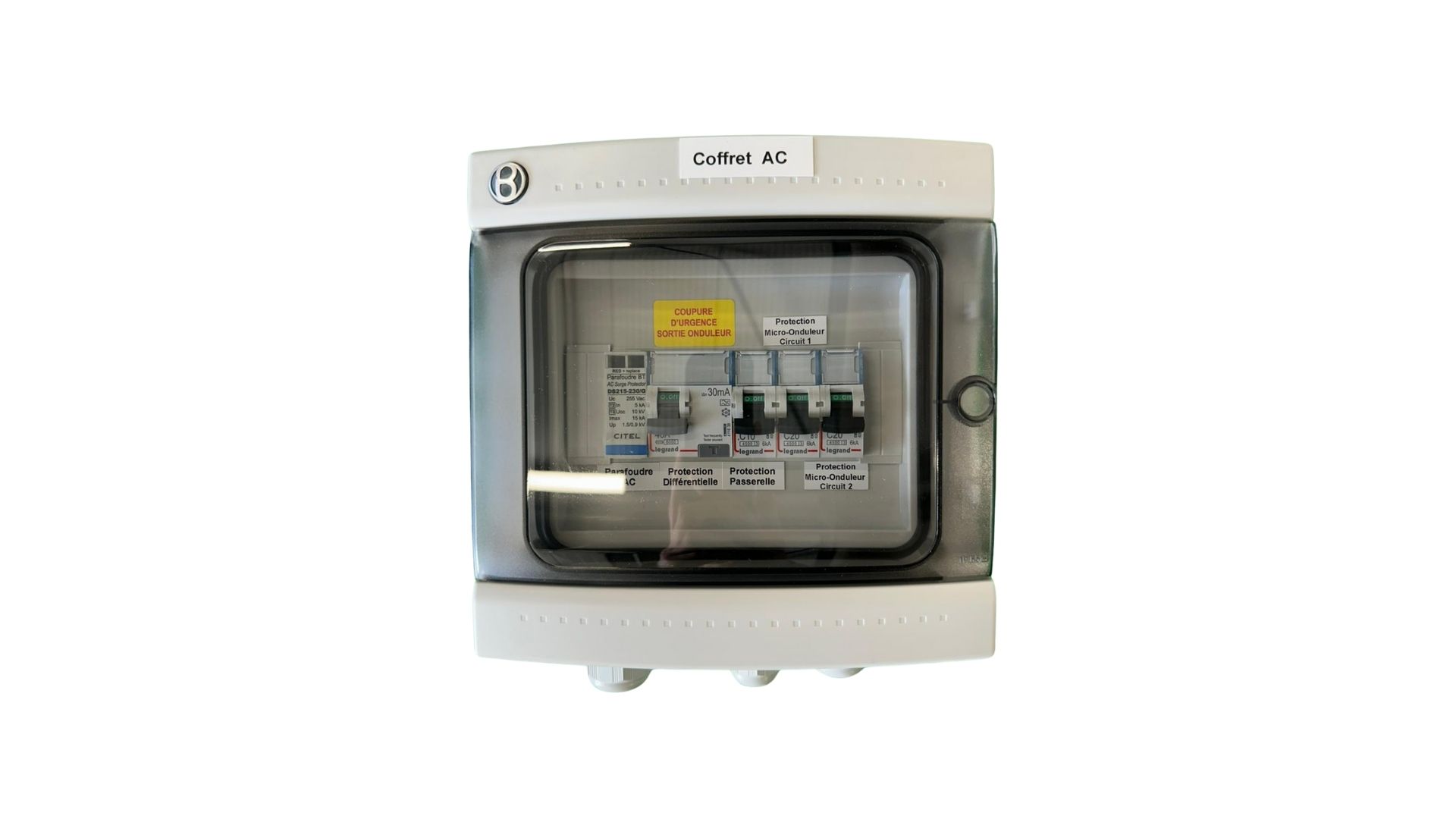 Coffret AC - Monophasé - SCHNEIDER - 2x20A/30mA