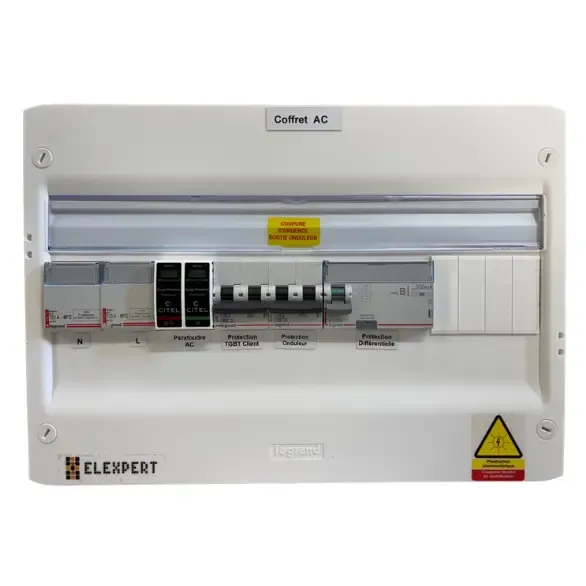 Coffret AC - Monophasé - LEGRAND - NFC15-100 - 63A - 63A (Habitation) - Inter Diff 63A/300mA Type B