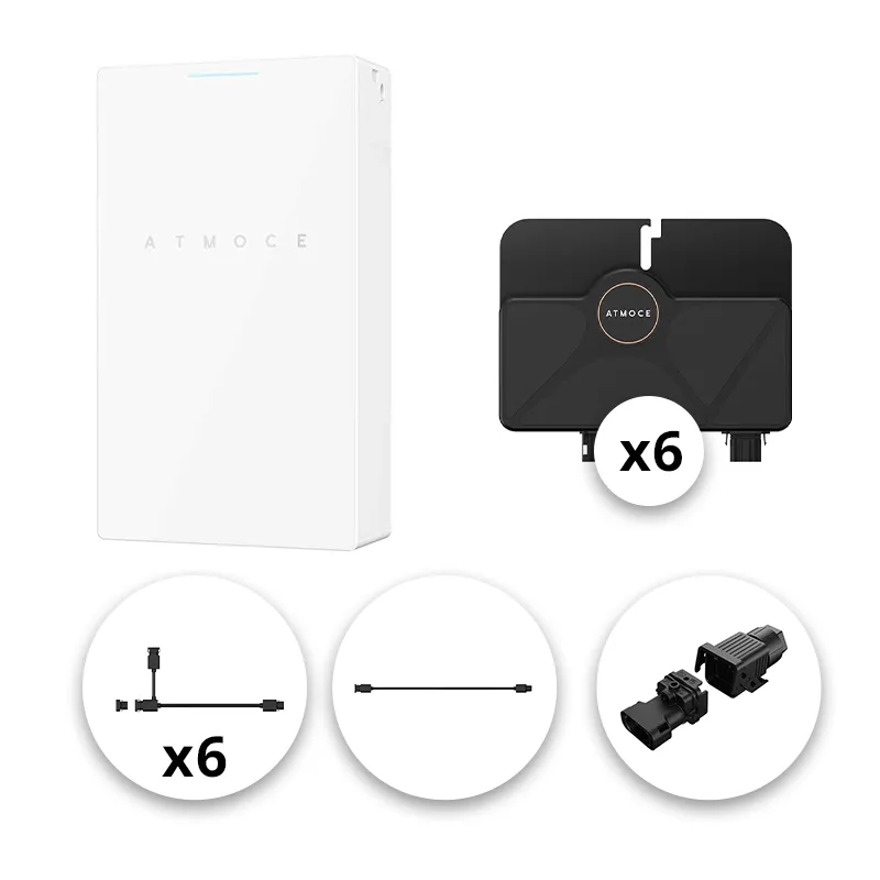 ATMOCE – Pack Monophasé micro-onduleurs 3 kVA + 1 Batterie - 7 kWh