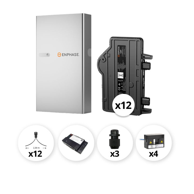 ENPHASE - Pack Triphasé micro-onduleurs 6 kVA + 1 Batterie - 5 kWh