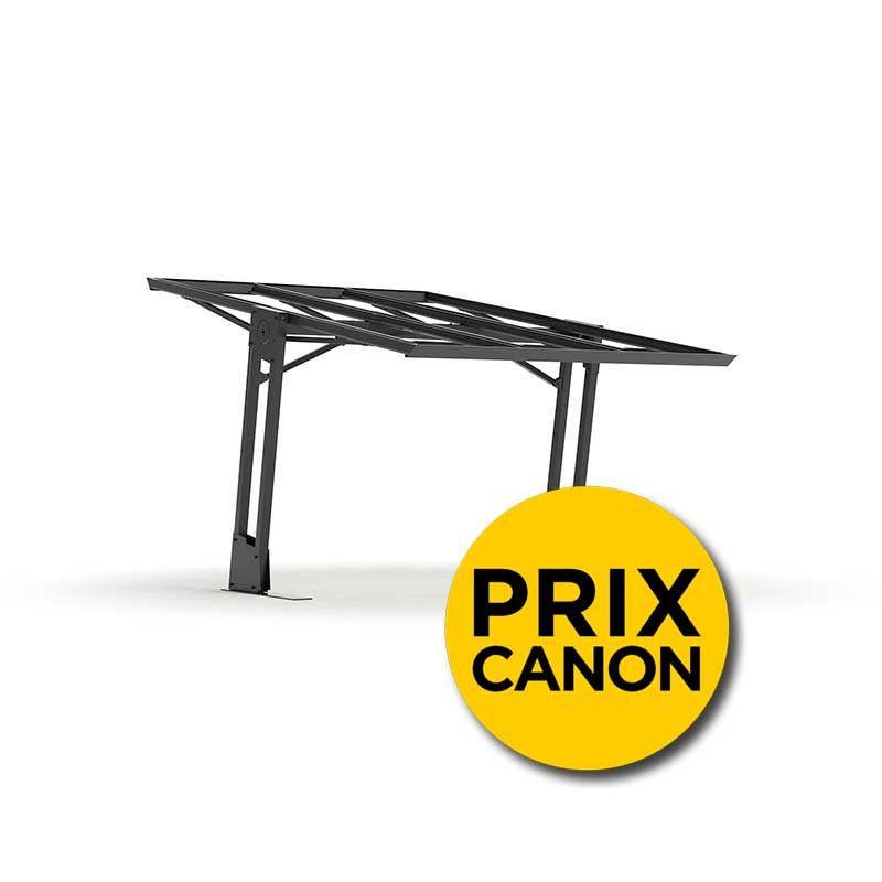 Carport solaire SHAPE1+ gris - SHAPE1+7016