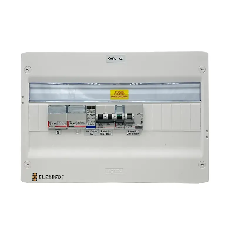 Coffret AC - Monophasé - LEGRAND - NFC15-100 - 32A - 63A (Habitation) - Inter Diff 40A/300mA - 3