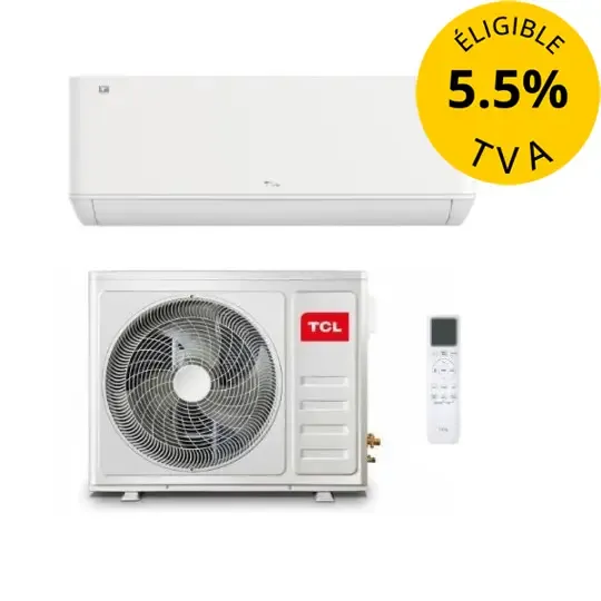 TCL - Climatiseur réversible Gentle Cool P8 2.6 kW monosplit - S09P8S0 - Éligible TVA 5.5%