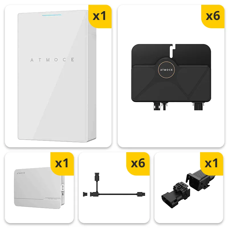 ATMOCE – Pack Monophasé micro-onduleurs 3 kVA + 1 Batterie + 1 Coffret - 7 kWh