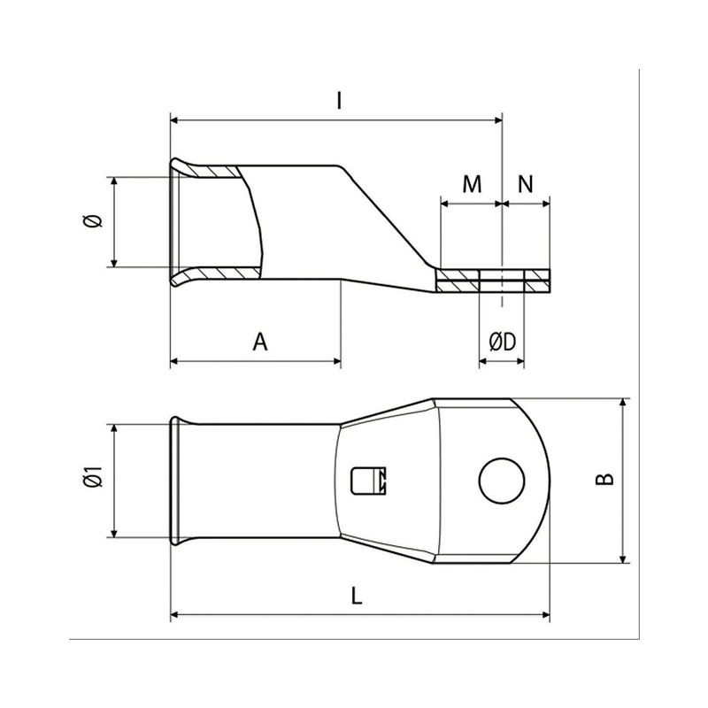 Cosse tubulaire Cuivre - 10010253 - 3