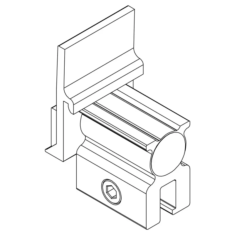 K2 SYSTEMS - Pince pour joint debout CF:x SingleRail - 2003024 - 3