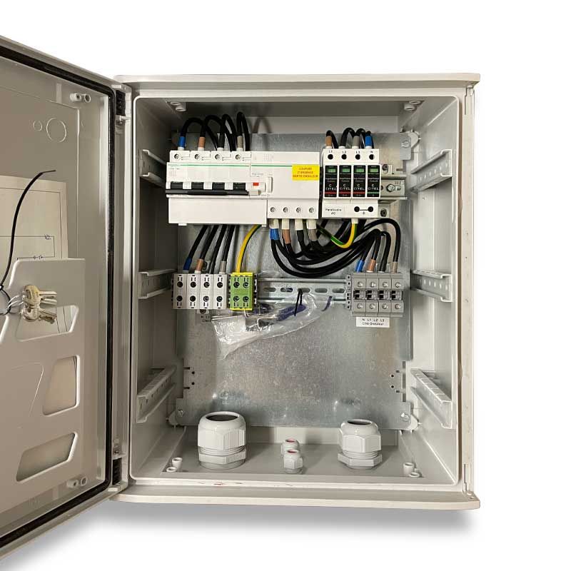 Coffret AC - Triphasé - SCHNEIDER - 80A/300mA - 3