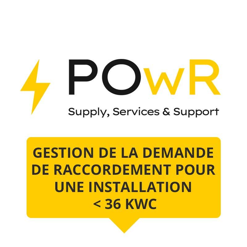 Gestion de la demande de raccordement pour une installation < 36 kWc
