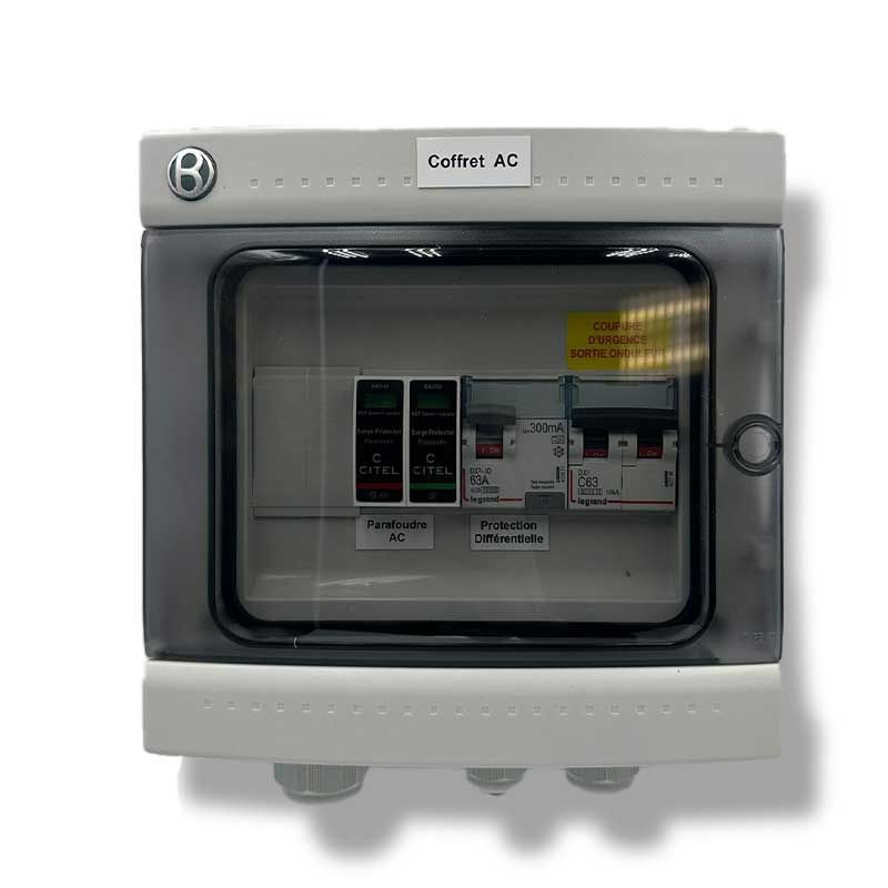 Coffret AC - Monophasé - SCHNEIDER - 63A/300mA - 3