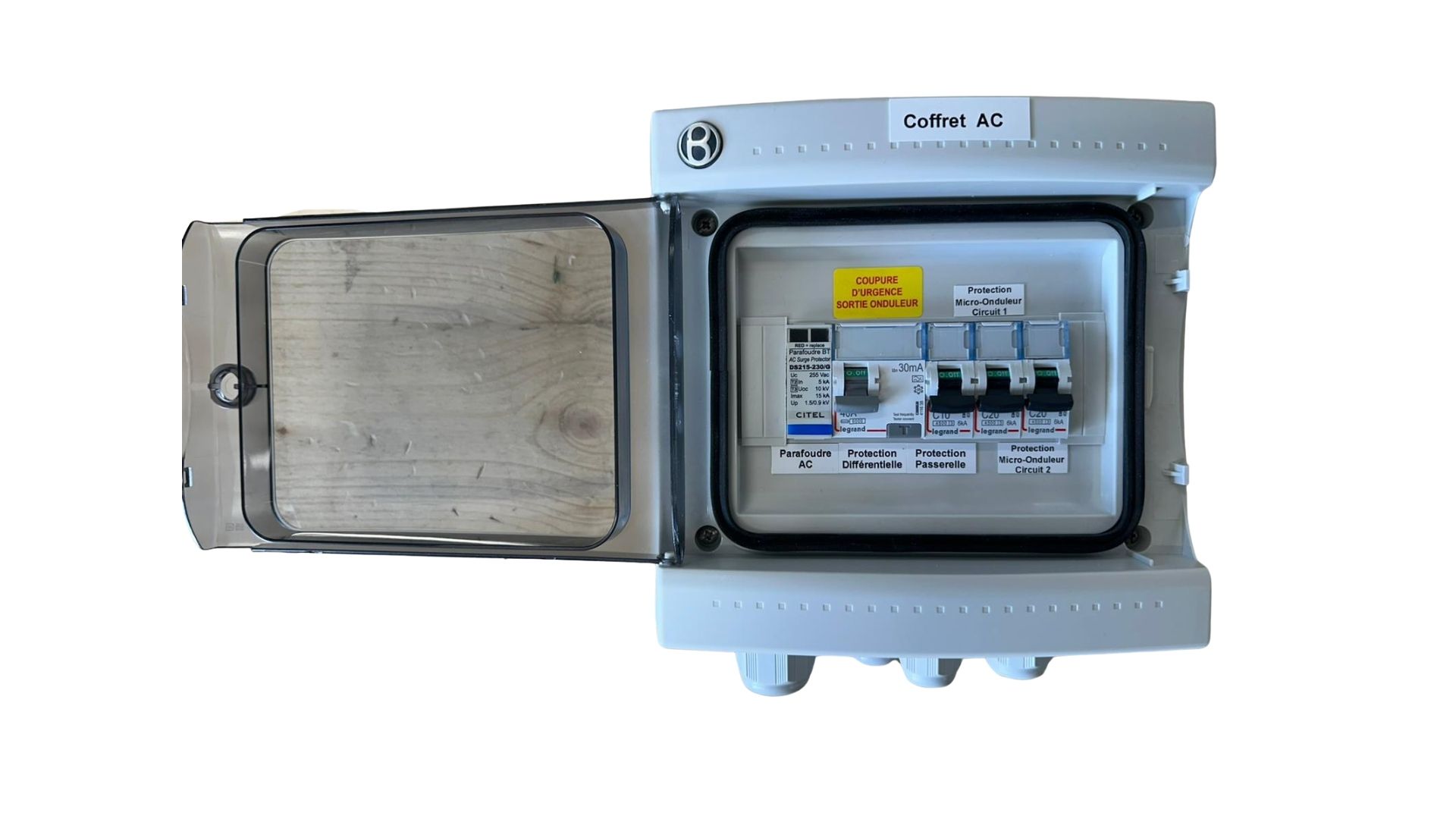 Coffret AC - Monophasé - SCHNEIDER - 2x20A/30mA - 3