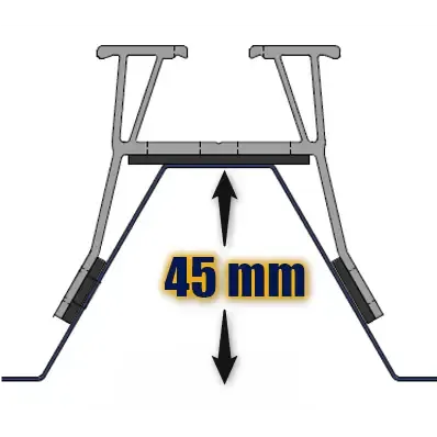 ISY-PV - ISY-STEEL - Rail Universel 130 mm Alu - 381002 - 4