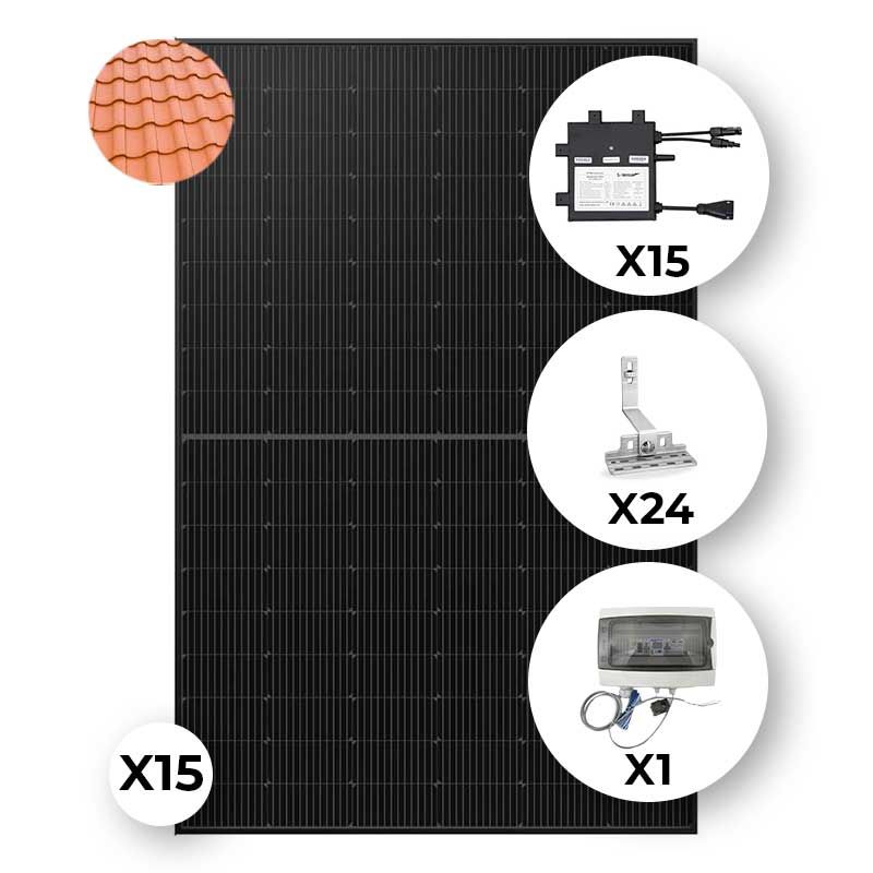 KIT SOLAIRE 15 PANNEAUX DUONERGY | 6375 Wc | TUILES