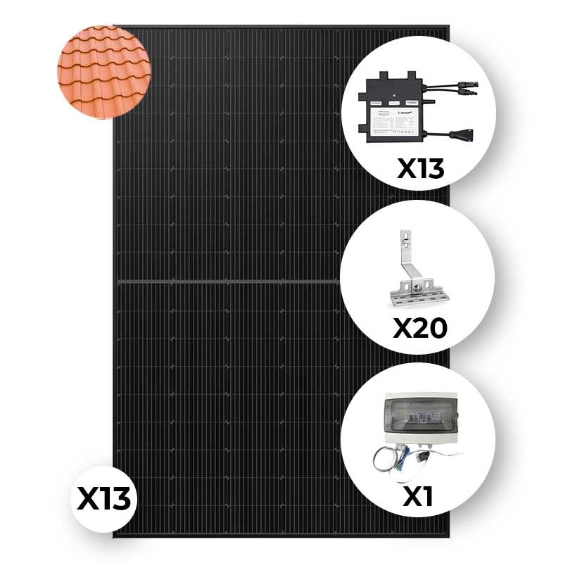 KIT SOLAIRE 13 PANNEAUX DUONERGY | 5525 Wc | TUILES