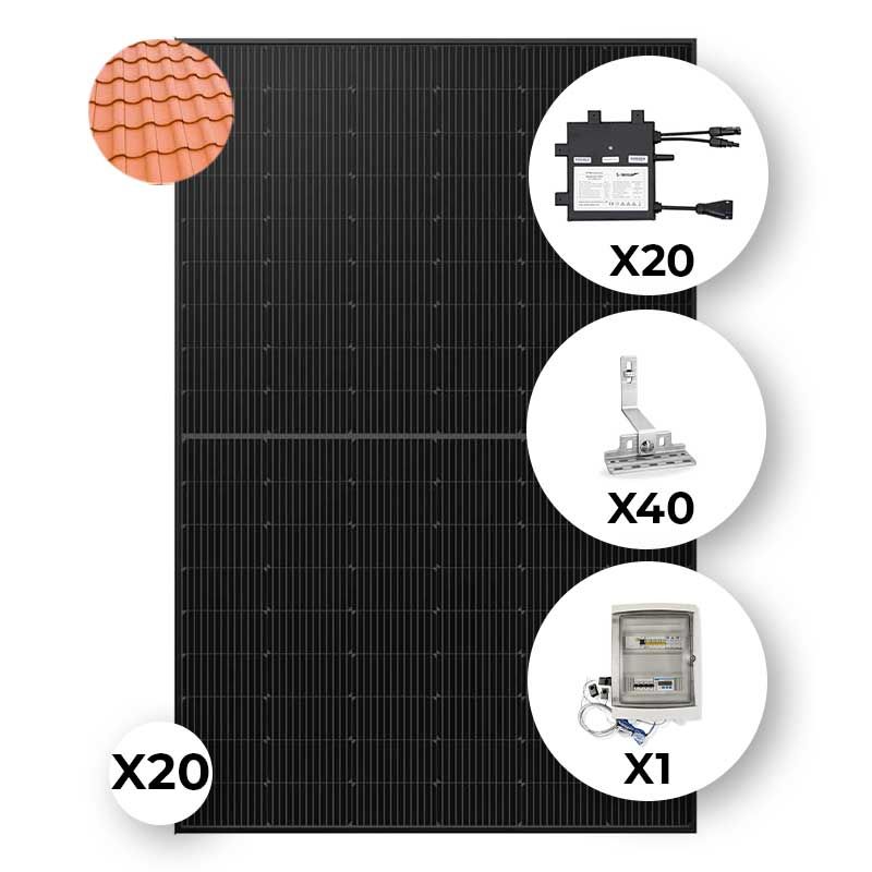 KIT SOLAIRE 20 PANNEAUX DUONERGY | 8500 Wc | TUILES