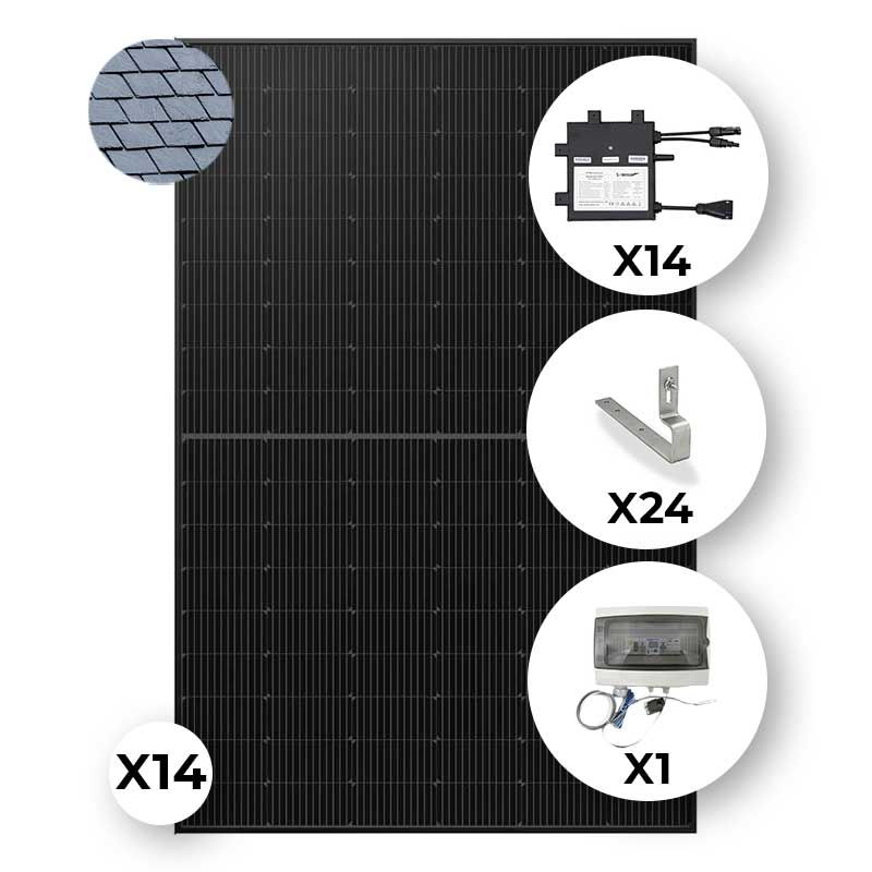 KIT SOLAIRE 14 PANNEAUX DUONERGY | 5950 Wc | ARDOISE
