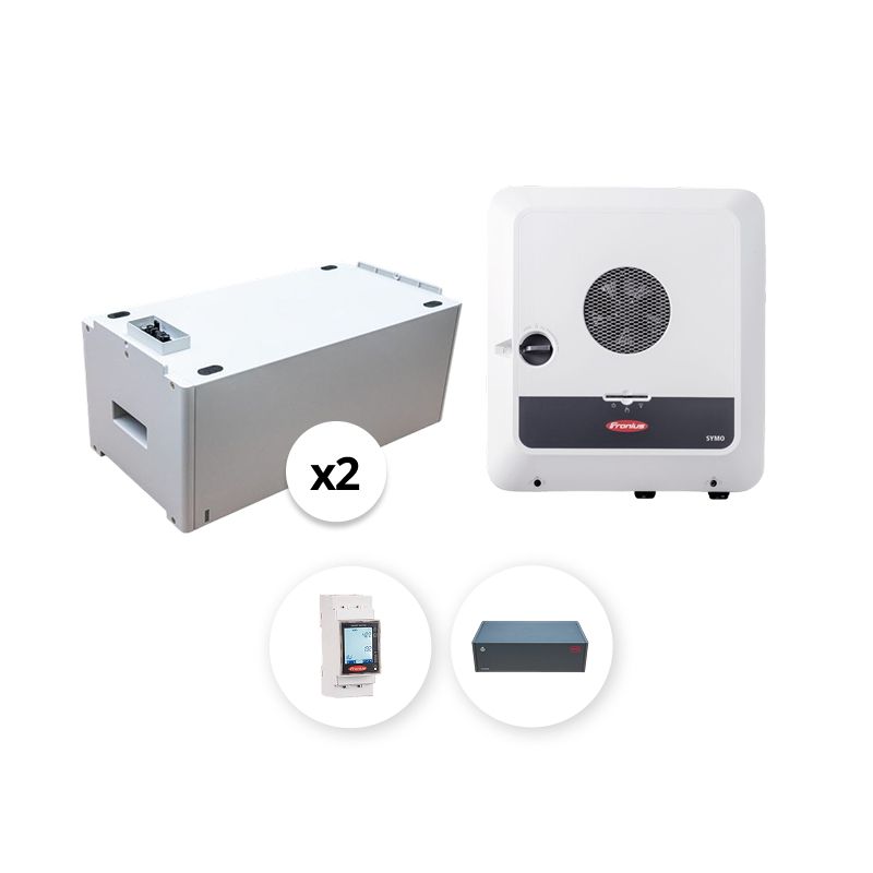 FRONIUS - Pack Monophasé onduleur 6 kVA + 2 Batteries BYD - 5.12 kWh