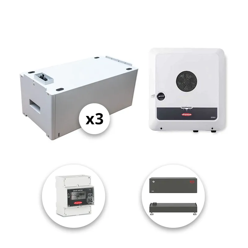 FRONIUS - Pack Triphasé onduleur 8 kVA + 3 Batteries BYD - 7.68 kWh