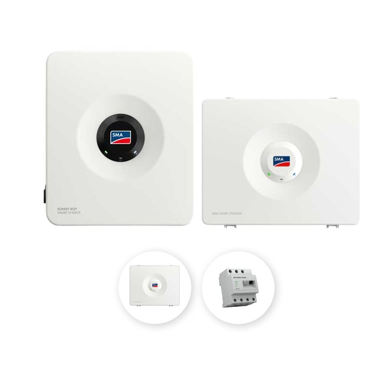 SMA - Pack Monophasé onduleur 3 kVA + 1 Batterie SMA - 3.2 kWh