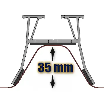 ISY-PV - ISY-STEEL - Rail Universel 130 mm Alu - 381002 - 5