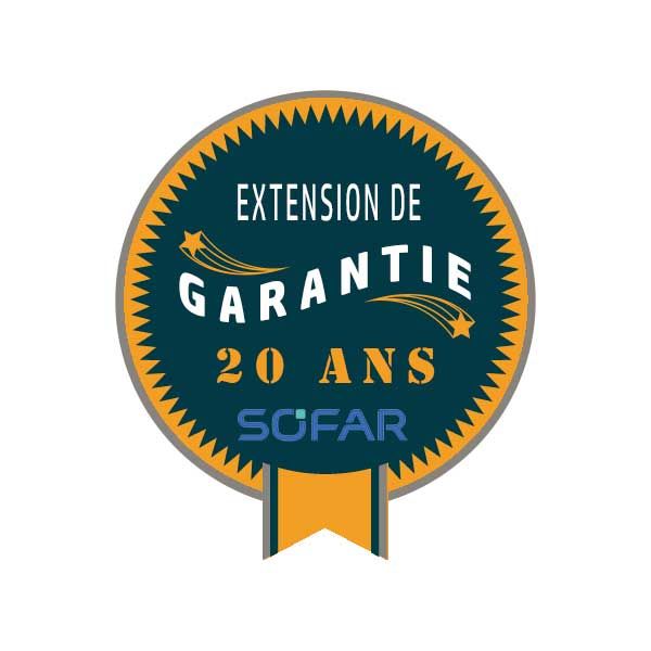 SOFAR - Extension de garantie fabricant à 20 ans pour Sofar 125KTL-G4
