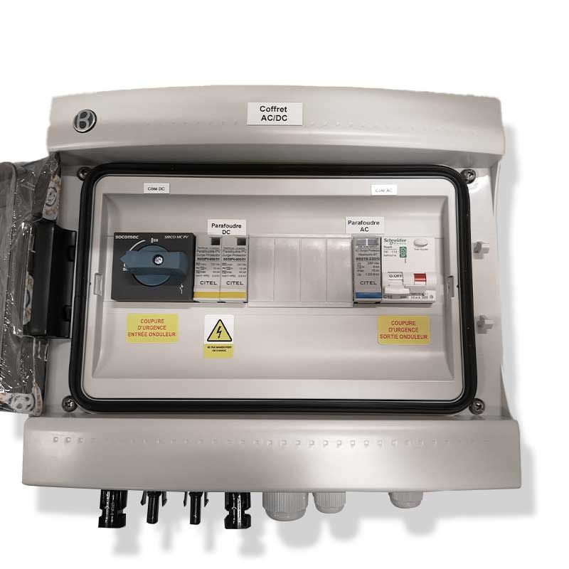 Coffret AC/DC - Monophasé - SCHNEIDER - 16A/30mA - 3
