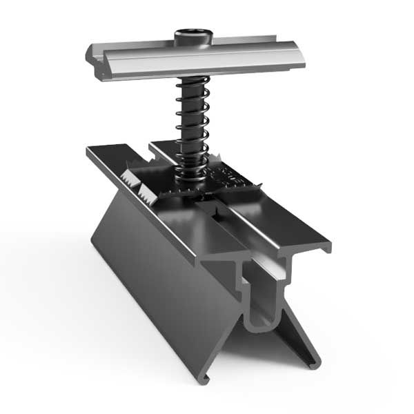 ET SYSTEM - Wagon + fixation universelle alu de finition pour hauteur 34 à 38 mm - FIX107