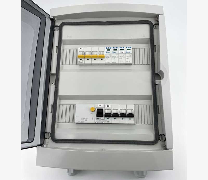 Coffret AC - Triphasé - 20A/300mA - 3