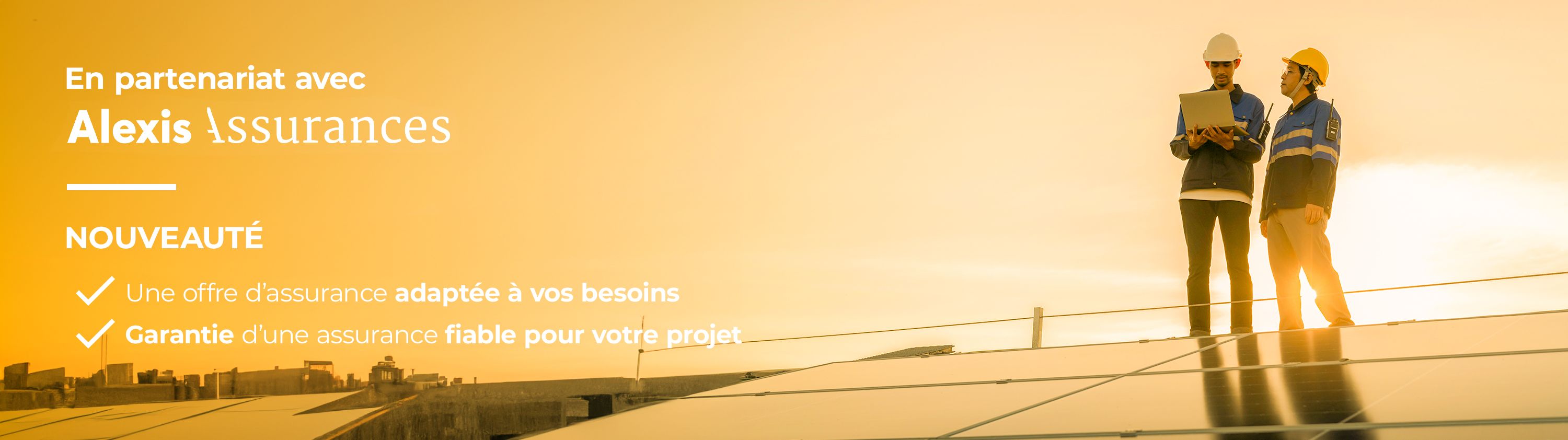 Bannière Assurez votre projet photovoltaïque